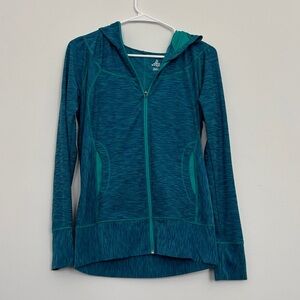 Prana Turquoise Zip-Up Jacket